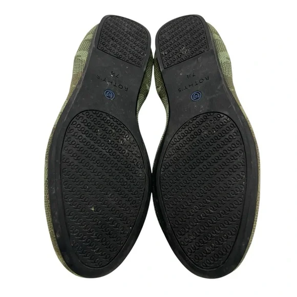 Rothy’s The Loafer Olive Camo Comfort Slip On Flats Women’s 7.5 - Picture 11 of 14